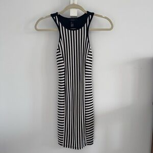 Striped Racerback Knit Stretch Dress